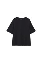 Women Black Cotton Oversized T-Shirt