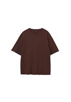 Women Brown Cotton Oversized T-Shirt