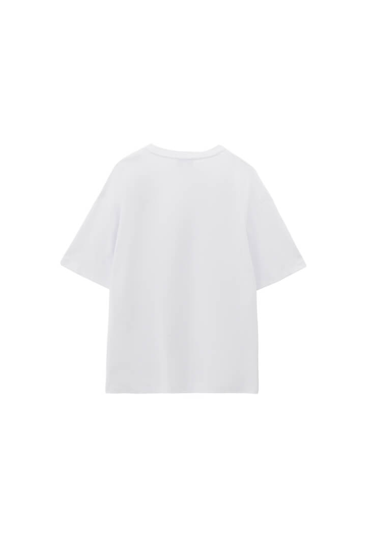 Women White Cotton Oversized T-Shirt