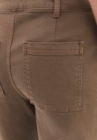 Bayan Bej Ultra Yüksek Bel Wide-Leg Pantolon