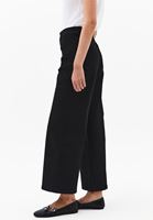 Bayan Siyah Ultra Yüksek Bel Wide-Leg Pantolon