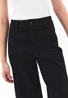 Bayan Siyah Ultra Yüksek Bel Wide-Leg Pantolon