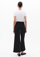 Bayan Siyah Ultra Yüksek Bel Wide-Leg Pantolon