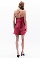 Women Pink Sequin Mini Dress