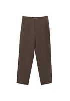 Bayan Kahverengi Ultra Yüksek Bel Carrot-Fit Pantolon