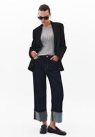 Bayan Siyah Oversize Blazer Ceket