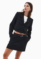 Bayan Çok Renkli Çizgili Blazer Ceket