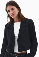 Bayan Çok Renkli Çizgili Blazer Ceket