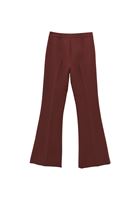 Women Brown High Waist Flare Trousers