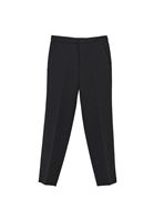 Bayan Siyah Yüksek Bel Slim-Fit Pantolon