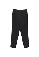 Bayan Siyah Yüksek Bel Slim-Fit Pantolon