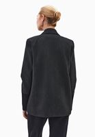 Bayan Siyah Düğmeli Blazer Ceket