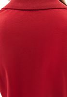 Women Red Polo Neck T-Shirt