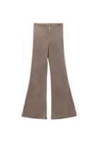 Bayan Bej Ultra Yüksek Bel Flare Pantolon ( TENCEL™ )