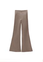 Bayan Bej Ultra Yüksek Bel Flare Pantolon ( TENCEL™ )