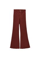 Bayan Bordo Ultra Yüksek Bel Flare Pantolon ( TENCEL™ )