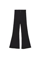 Bayan Siyah Ultra Yüksek Bel Flare Pantolon ( TENCEL™ )