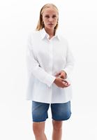 Bayan Beyaz Oversize Gömlek