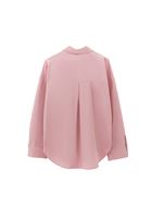 Bayan Pembe Loose-Fit Poplin Gömlek