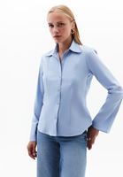 Bayan Mavi Slim-Fit Gömlek