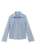 Bayan Mavi Slim-Fit Gömlek
