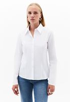 Bayan Beyaz Slim-Fit Gömlek