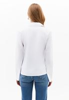 Bayan Beyaz Slim-Fit Gömlek