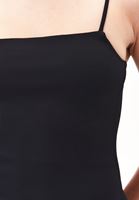 Bayan Siyah Askılı Mini Elbise