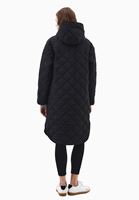 Women Black Loose-Fit Quilted Jacket