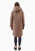 Women Sand Beige Loose-Fit Quilted Jacket
