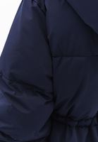 Women Navy Quilted Puff Coat