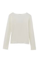 Women Cream Button-Detail T-Shirt