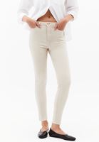 Bayan Bej Yüksek Bel Skinny-Fit Pantolon ( TENCEL™ )