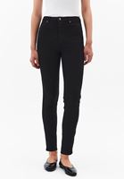 Bayan Siyah Yüksek Bel Skinny-Fit Pantolon ( TENCEL™ )