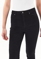 Bayan Siyah Yüksek Bel Skinny-Fit Pantolon ( TENCEL™ )