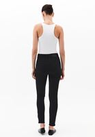 Bayan Siyah Yüksek Bel Skinny-Fit Pantolon ( TENCEL™ )