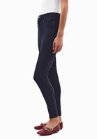 Bayan Lacivert Yüksek Bel Skinny-Fit Pantolon ( TENCEL™ )