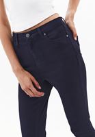 Bayan Lacivert Yüksek Bel Skinny-Fit Pantolon ( TENCEL™ )
