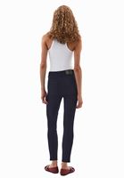 Bayan Lacivert Yüksek Bel Skinny-Fit Pantolon ( TENCEL™ )