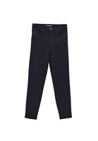 Women Navy High Waist Skinny-Fit Trousers (TENCEL™)