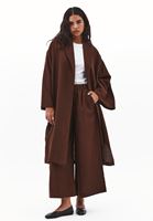 Bayan Kahverengi Keten Karışımlı Kimono ( TENCEL™ )