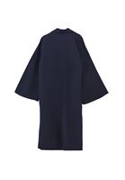 Bayan Lacivert Keten Karışımlı Kimono ( TENCEL™ )