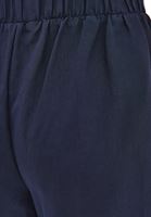 Bayan Lacivert Keten Karışımlı Wide-Leg Pantolon ( TENCEL™ )