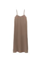 Women Sand Beige Strappy Long Dress (TENCEL™)