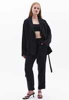 Bayan Siyah Bağlamalı Blazer Ceket ( TENCEL™ )