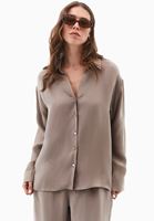 Bayan Kum Beji Loose-Fit Gömlek ( TENCEL™ )