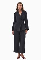 Bayan Siyah Bağlamalı Blazer Ceket ( TENCEL™ )