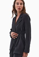 Bayan Siyah Bağlamalı Blazer Ceket ( TENCEL™ )