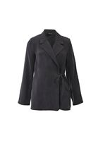 Bayan Siyah Bağlamalı Blazer Ceket ( TENCEL™ )