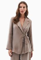 Bayan Kum Beji Bağlamalı Blazer Ceket ( TENCEL™ )